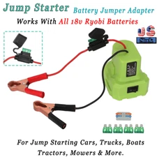 For Ryobi 18V JUMP STARTER Fits Jump Starting Vehicles Mowers Tractors Boats US