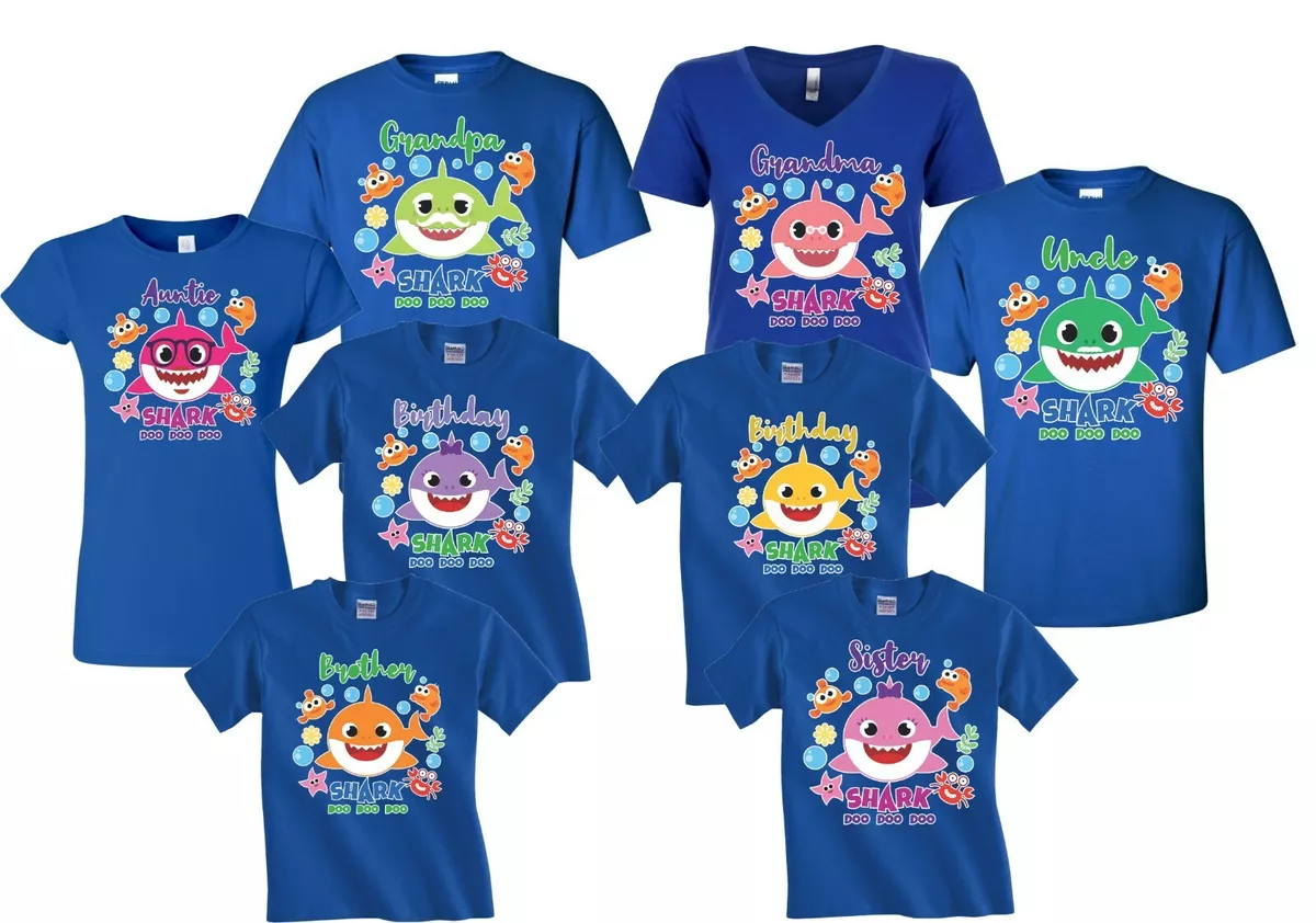 Nana Shark Doo Doo Shirt - Matching Family Shark Shirts Set Nana Shark Doo Doo Shirt - Matching Family Shark Shirts Set