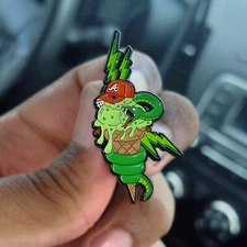 Cap-A-Holics FREE BIG SLIME Atlanta Braves Pins Hat Club WydJohnny Pvtchwork