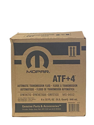 Mopar ATF+4 Automatic Transmission Fluid Case 6 Quarts 68218057AC