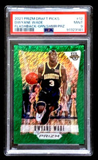 SSSP /5 PSA 9 MINT 2021 PRIZM DP DWYANE WADE FLASHBACK GREEN SHIMMER #12 G3132