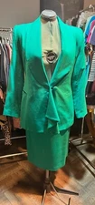 Speigel Label 2PC Aqua Green Dress Suit (Size 12) 
