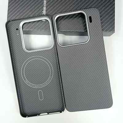 Genuine Carbon Fiber Magsafe Case For Xiaomi Mi 15 Pro Matte Thin Armor Cover