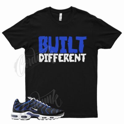 Black BUILT T Shirt for N Air Max Plus Racer Blue Royal White Vapormax Force