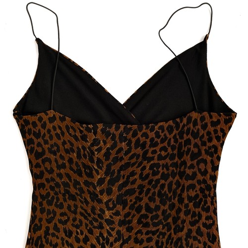 Vintage Unbranded Leopard Stretchy Lined Bodycon Dress | Size S | Excellent - Picture 4 of 4