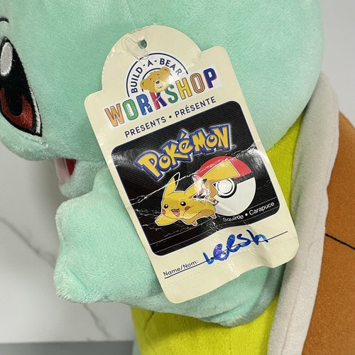 Build A Bear Pokemon Squirtle 14" Plush With Tag BAB Workshop Nintendo No Sound - Picture 6 of 24