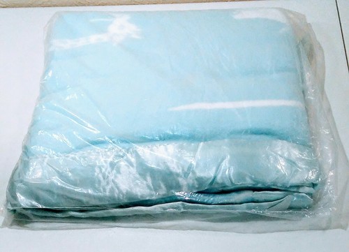 Steri-pure blaue gewebte Krippe Decke alle Baumwolle Deerie Cone Mills USA Größe 36"×50" - Bild 6 von 8