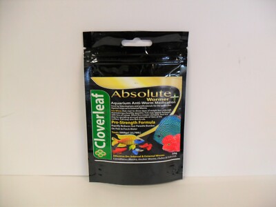 Cloverleaf aquarium fish wormer treatment Absolute  + Plus 50g packs Discus