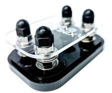 Dual Compact Acrylic 2 Spot Fuse Holder Made in USA