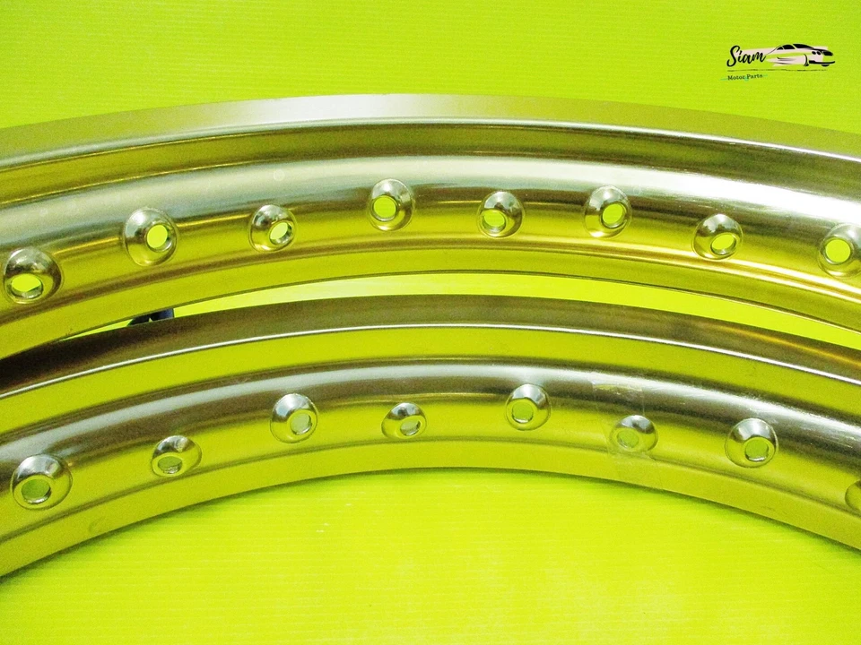 HONDA XL600R 1983-1987 F & R ALUMINIUM GOLD WHEEL RIM SET **si1302** - Imagem 3 de 4