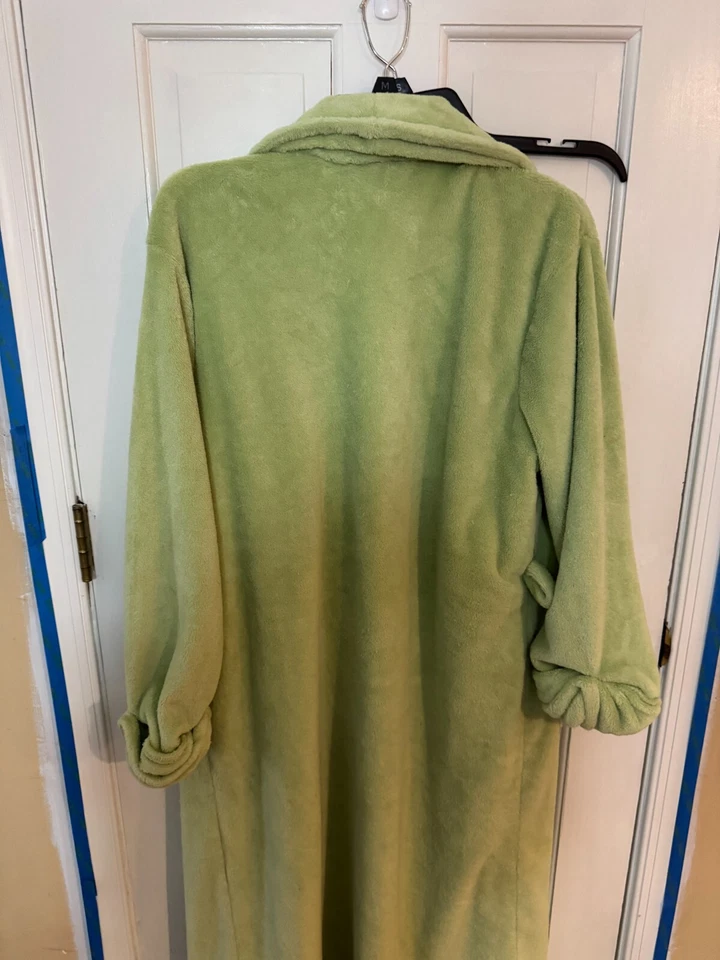 Sonoma Mujer’s S Verde Lima Esponjoso Acogedor Bata Suave Salón Baño Spa - Súper Cómoda Foto 3 de 4
