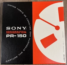 Sony Professional Recoring Tape PR-150; 550m; 1800ft; Splice-Free Polyester; NEW