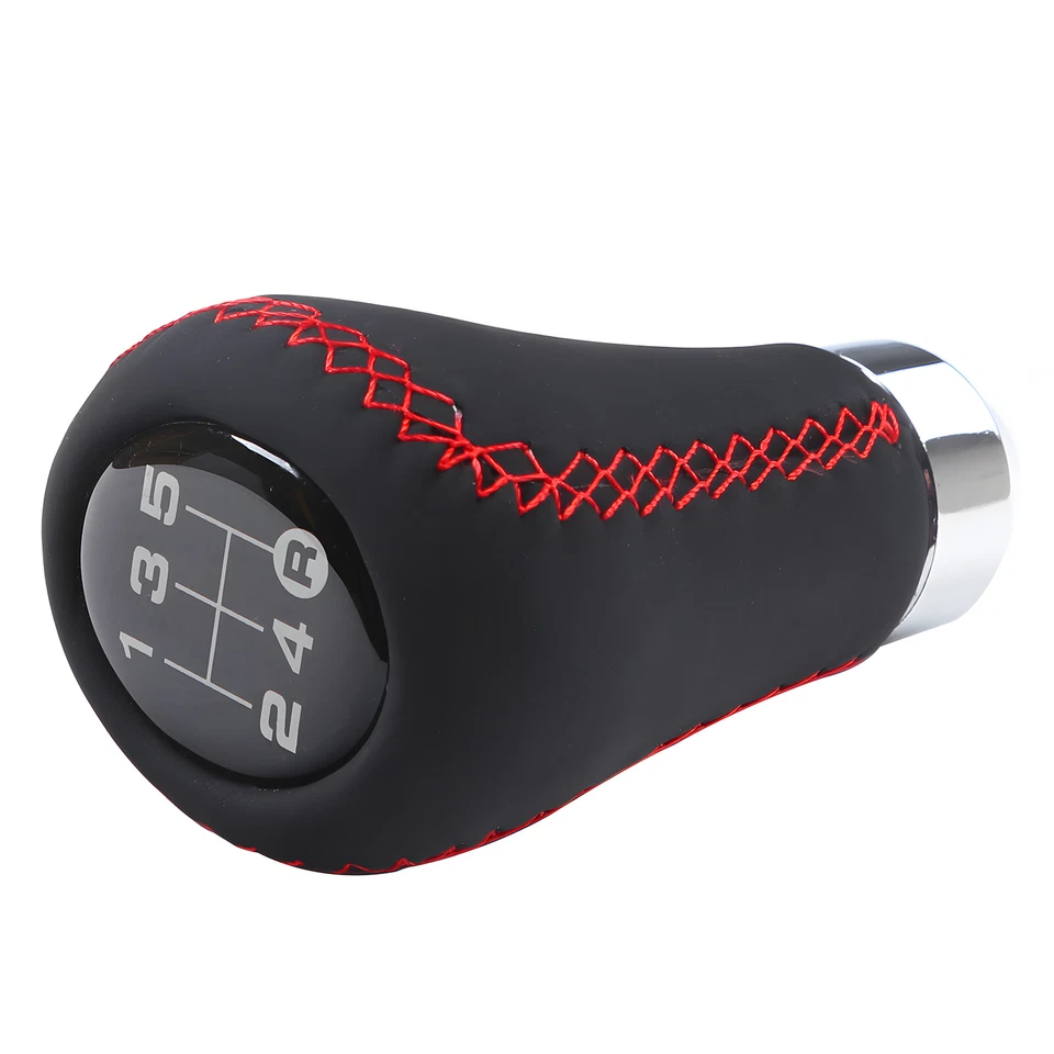 5 Speed Gear Shifter Knob Manual Stick Shift Handle Leather For BMW-M6Coupe-2015 Foto 2 de 4