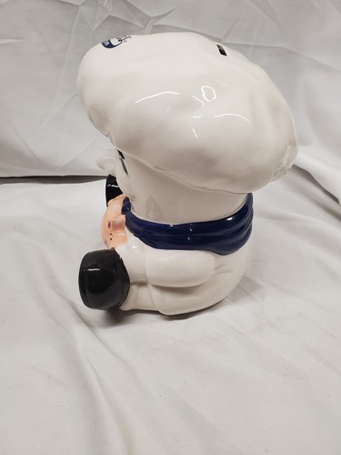 Vintage Entenmann’s Ceramic Baker Chef Holding Pig Piggy Bank - Picture 4 of 8