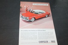 Vintage 1955 Chrysler Windsor Deluxe Coupe  automobile AD