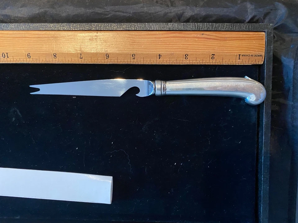 PLATA ESTERLINA INTERNACIONAL 1810 NUEVA BARRA HERRAMIENTA SERVIDOR PISTOLA EMPUÑADURA MÁS AV. Foto 2 de 3