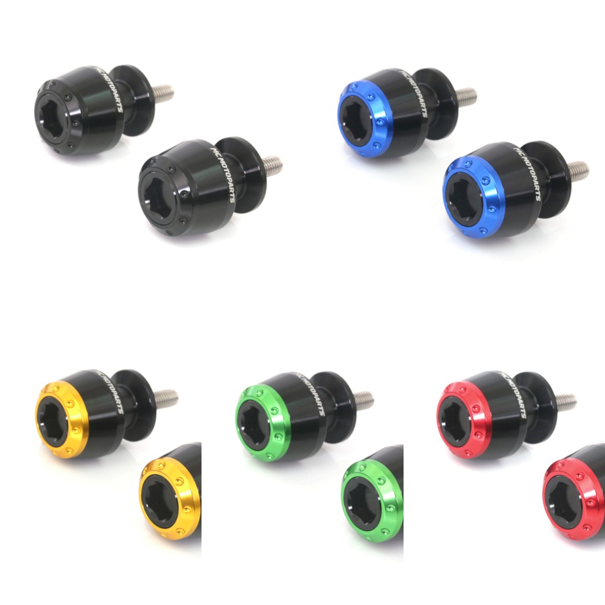 Blue M8 Rear Swingarm Spools ATOM For ZX-10R Ninja 11 12 13