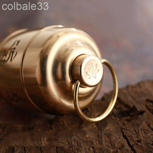 7.9cm Copper Prayer wheel Customized sutra mini Praying Wheel - Picture 4 of 5