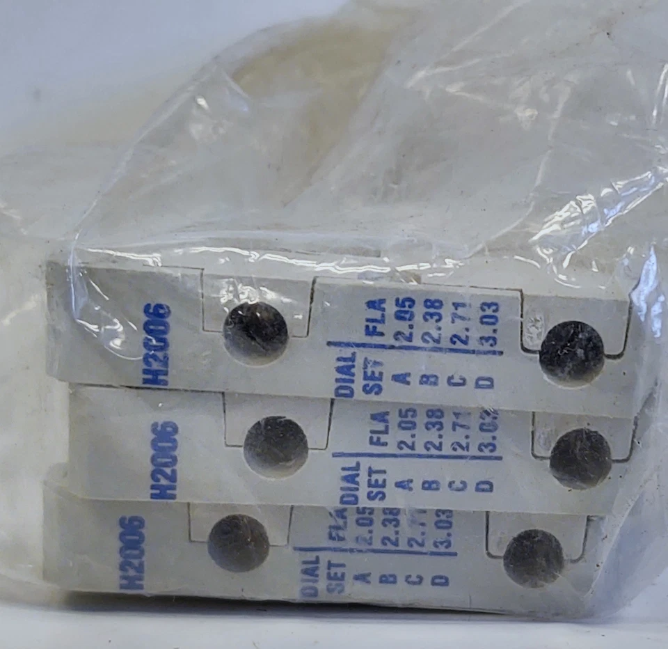 Cutler-Hammer H2006-3 Freedom Series 2.05-3.03 Paquete de Calentador A (Juego de Tres Foto 2 de 3