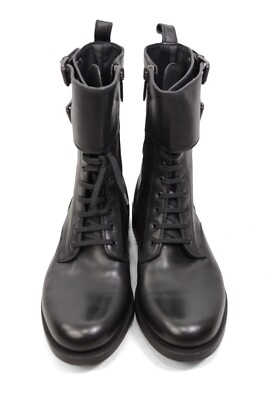 BOTTEGA VENETAボッテガヴェネタRound Toe Combat Bootsブーツ Rare BOTTEGA VENETA Boots Mens Combat Strap intrecciato 44