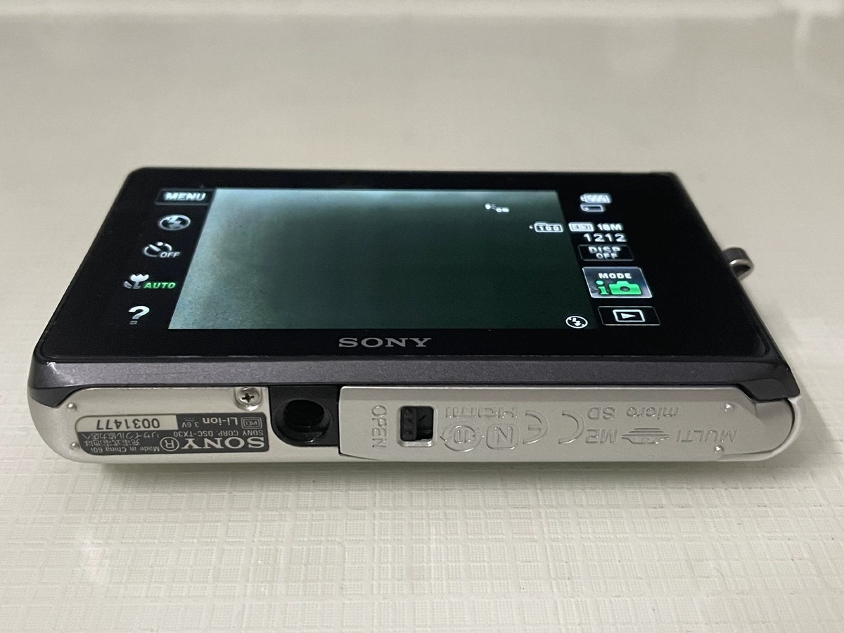 Sony Cyber-shot DSC-TX30 Silver 18.2MP 5x optical zoom