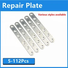 Stainless Steel Repair Plate Flat Straight Fixing Mending Corner Brace Brackets