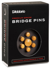 D'Addario PWPS6 Premium Acoustic End & Bridge Pin set, Boxwood