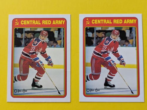 1990-91 O-PEE-CHEE CENTRAL RED ARMY HOCKEY - U-PICK 1R-22R SEE LIST - Picture 51 of 58