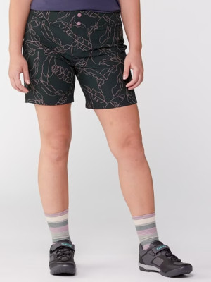 Wild Rye Ruby Mountain Bike Shorts Women's NWT Size 6 Color Mauve Leaf