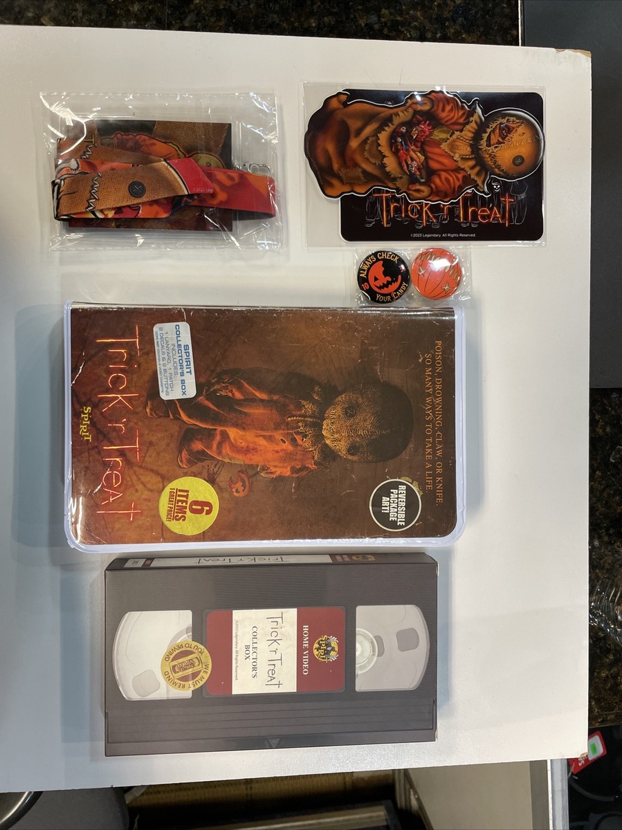 Trick r Treat Spirit Halloween Exclusive VHS Video Collector Box