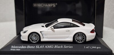 1)Mercedes-Benz SL65 AMG Black Series R230 Matt White 1:43