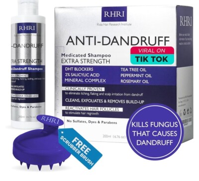 RHRI Extra Strength Anti Dandruff Seborrheic Psoriasis Medicated