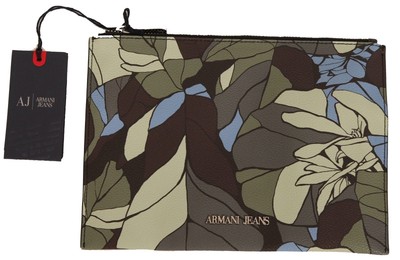 Armani Jeans women's handbag bag wallet clutch size app. 9.45'' x 6.69'' floral