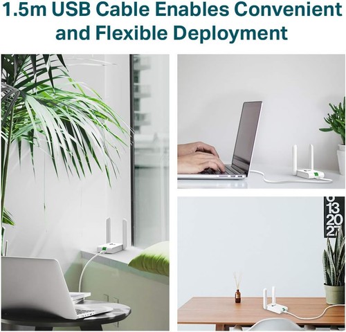 TP-Link TL-WN822N 300Mbps High Gain Wireless N USB Adapter, Stronger Coverage wi - Picture 3 of 7