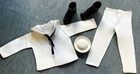 Vintage 60/ 1970s GI Joe Navy Sailor Dress White Uniform,Neck Tie, Boots,Cap 1:6