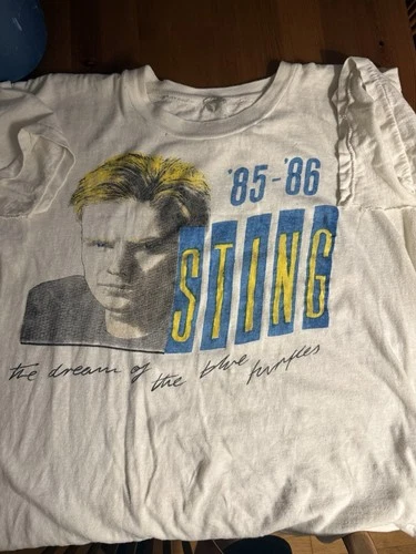 -86 Sting The Dream of the Blue Turtles World Tour Conce 1980s vintage concert t-shirt, vintage, single stitch, B+ condition