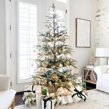 7ft Unlit Aspen Fir Artificial Christmas Tree, Green