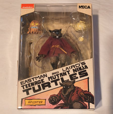 NECA Nickelodeon TMNT Splinter Action Figure Boxed Cane & Extra Head 77N091722
