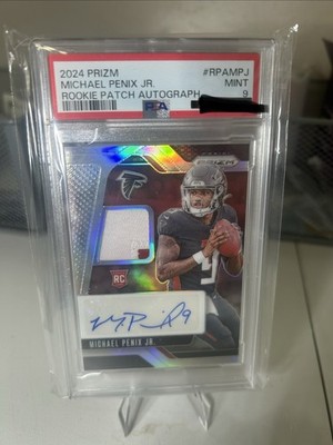🔥Panini 2024 Prizm Michael Penix Jr. RPA-MPJ Silver Prizm /99 PSA 9 INVEST🔥