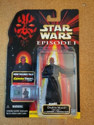 STAR WARS DARTH MAUL SITH LORD EPISODE 1 HASBRO COMMTECH 1999