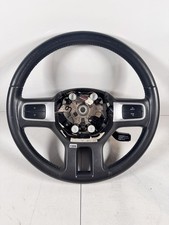09-12 Dodge Ram 1500 2500 3500 Black Leather Steering Wheel Oem Non-heated
