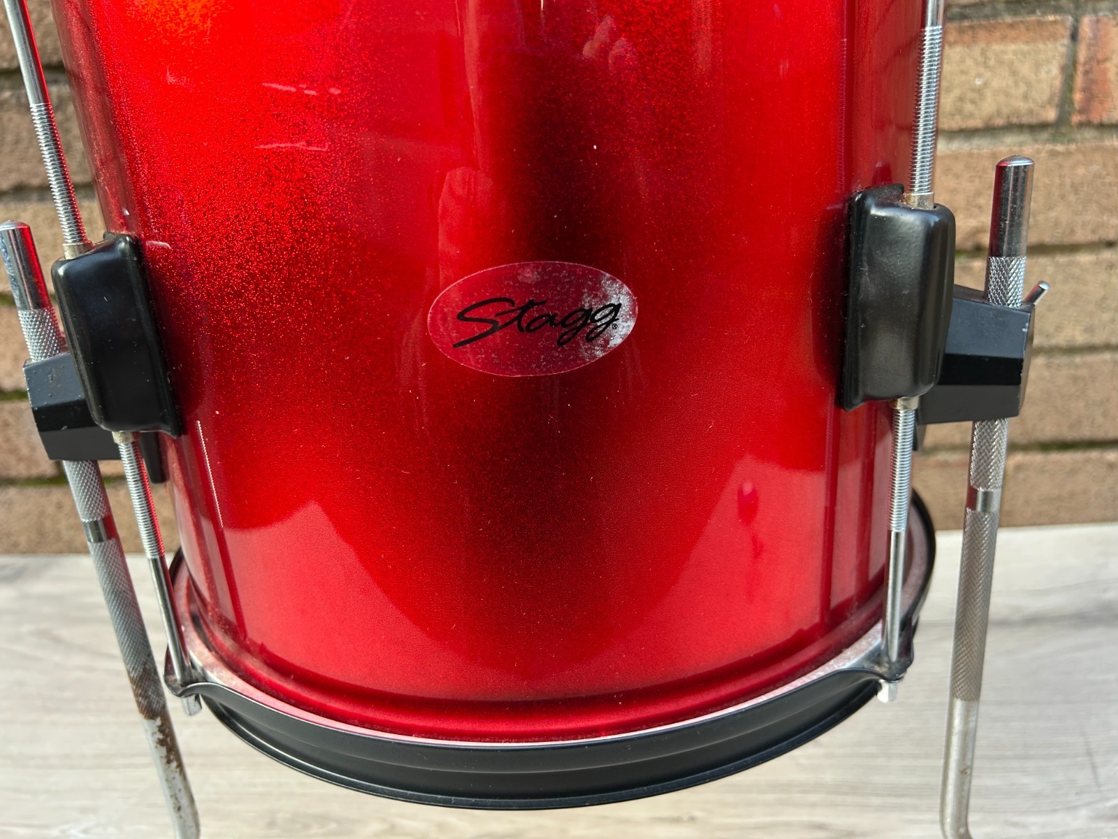 STAGG 12''x 10'' Floor Tom with Legs -Red - for Junior drum kit photo 6