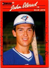 1990 Donruss John Olerud #711 Rookie Card. rookie card picture