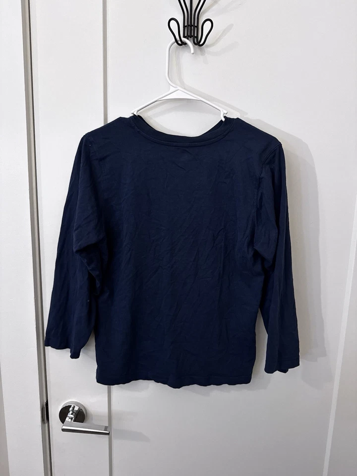 Crazy 8 Boys L (10-12) Blue Navy Long Sleeve Graphic Tee High Score Gamer Top - Image 2 of 4