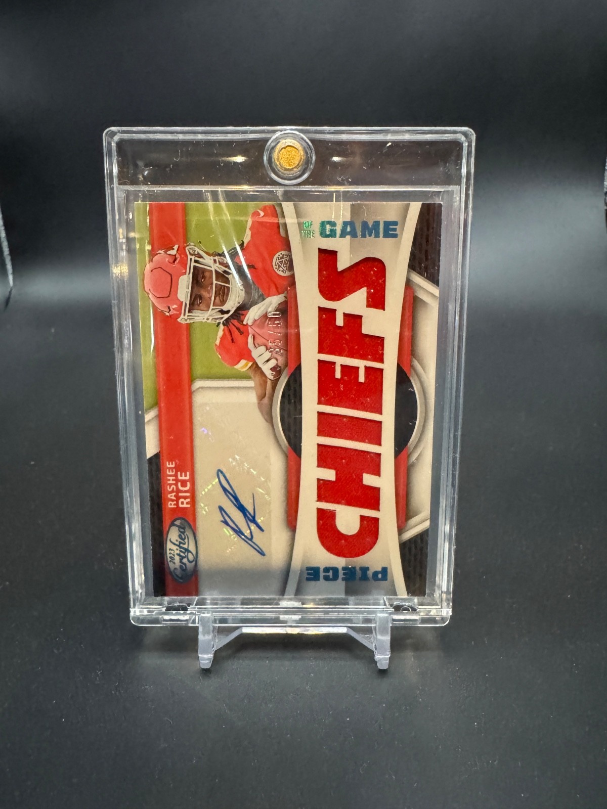 Rashee Rice Panini Certified Piece of the Game Signature Relic #PGSRR Teal