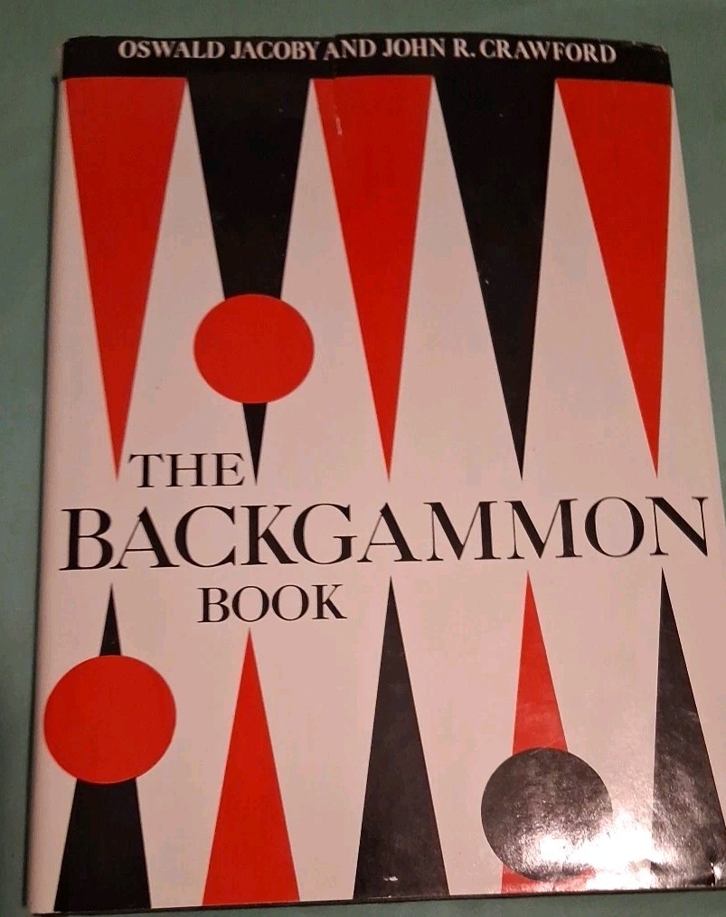 VINTAGE - THE BACKGAMMON BOOK - by Oswald Jacoby, 1970, 1st Edition,1st Printing