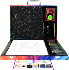 Ultimate Scratch Art Combo Kit with 41 Pieces in a Colorful Carrying Case, Multi