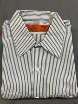 Red Kap Men's Vintage Performance Tech 2 Piece Lined Collar, Short-Sleeve Shirt