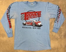 Rare Vintage 80s Troyer Engineering Modified Racing Tee Longsleeve - Large