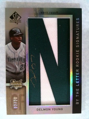 2007 SP Authentic - Delmon Young #131 By the Letter Rookie Signatures Auto /20